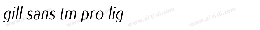 gill sans tm pro lig字体转换